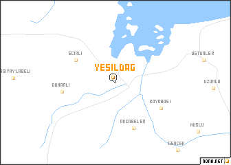 map of Yeşildağ