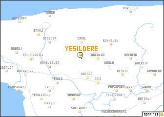 map of Yeşildere