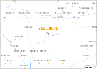 map of Yeşildere