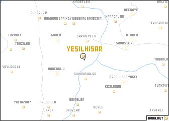 map of Yeşilhisar