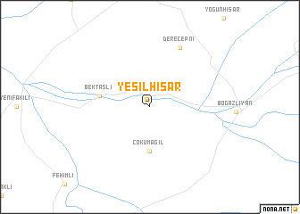 map of Yeşilhisar