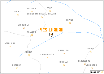 map of Yeşilkavak