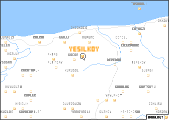 map of Yeşilköy