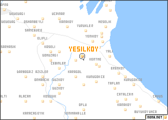 map of Yeşilköy