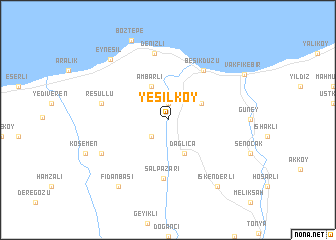 map of Yeşilköy