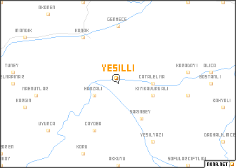 map of Yeşilli