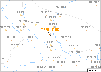 map of Yeşilova