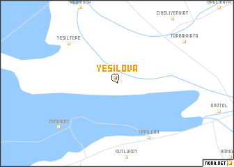 map of Yeşilova