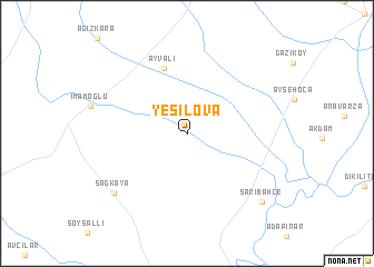 map of Yeşilova