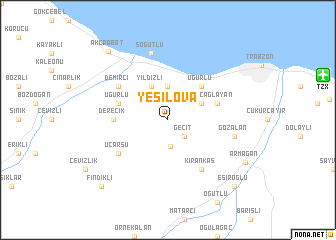 map of Yeşilova