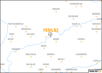map of Yeşilöz