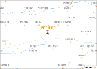 map of Yeşilöz