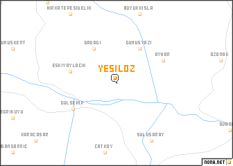 map of Yeşilöz