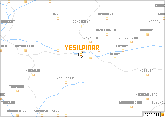 map of Yeşilpınar