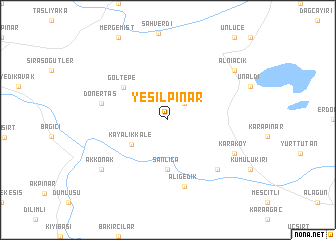 map of Yeşilpınar