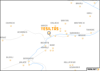 map of Yeşiltaş