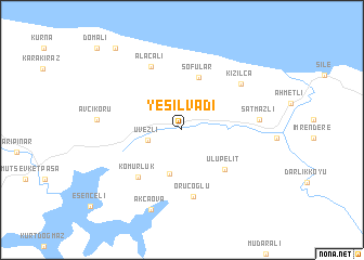 map of Yeşilvadi