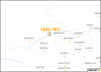 map of Yeşilyazı