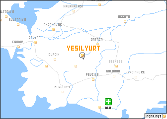 map of Yeşilyurt