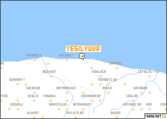 map of Yeşilyuva