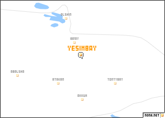 map of Yesimbay