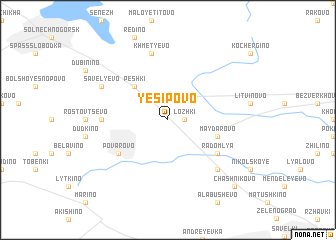 map of Yesipovo