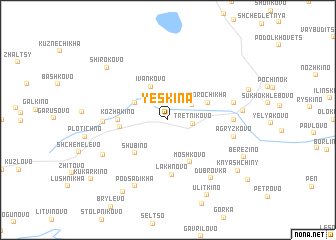 map of Yeskina