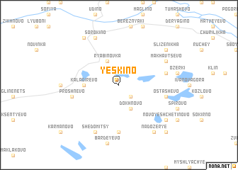 map of Yeskino