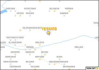 map of Yeskino