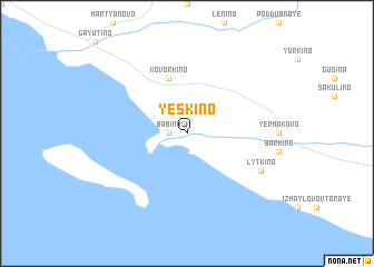 map of Yeskino