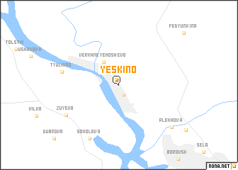 map of Yeskino