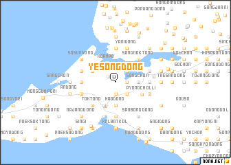 map of Yesŏng-dong