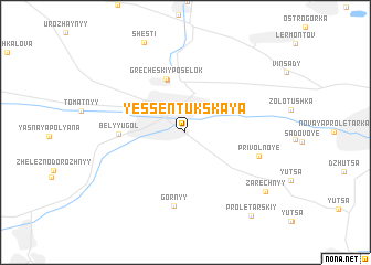 map of Yessentukskaya