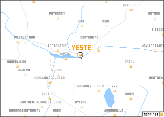 map of Yeste