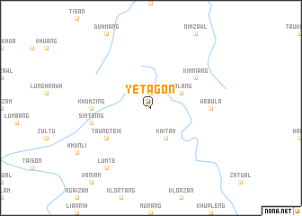 map of Yetagon