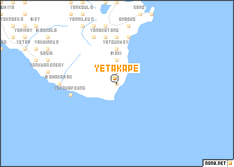 map of Yétakapé