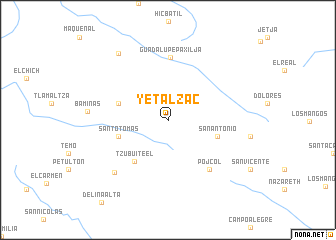 map of Yetalzac