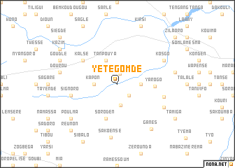 map of Yétégomdé