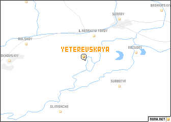 map of Yeterevskaya