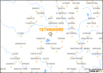 map of Yethaukhan