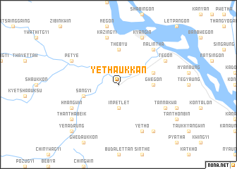 map of Yethaukkan