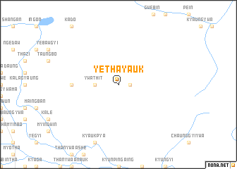 map of Yethayauk