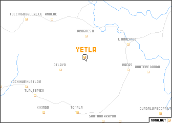 map of Yetla