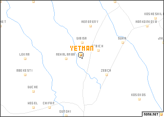 map of Yetman