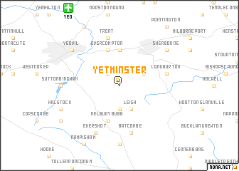 map of Yetminster