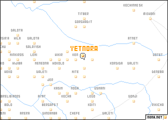 map of Yetnora