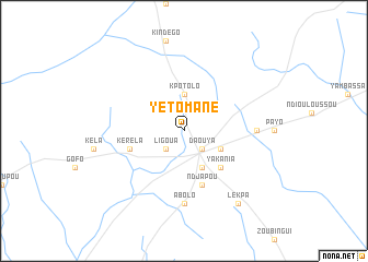 map of Yetomane