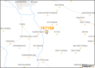 map of Yetysh