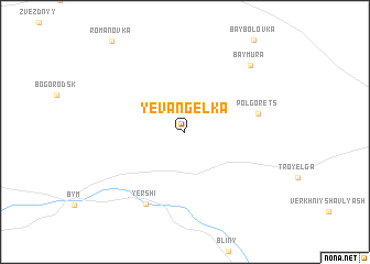 map of Yevangel\