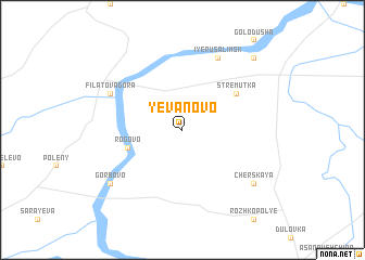 map of Yevanovo